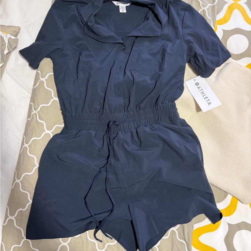 Athleta Navy Women's avenue romper XS